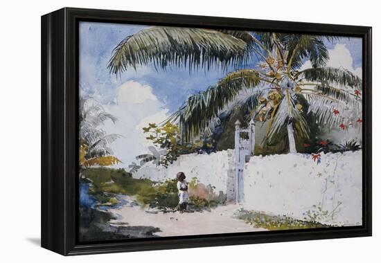 A Garden in Nassau, 1885-Winslow Homer-Framed Premier Image Canvas