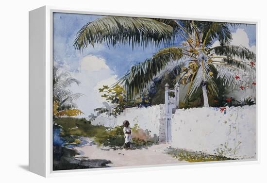 A Garden in Nassau, 1885-Winslow Homer-Framed Premier Image Canvas