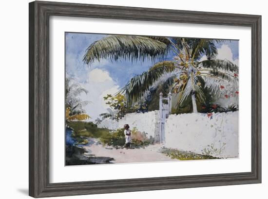 A Garden in Nassau, 1885-Winslow Homer-Framed Giclee Print