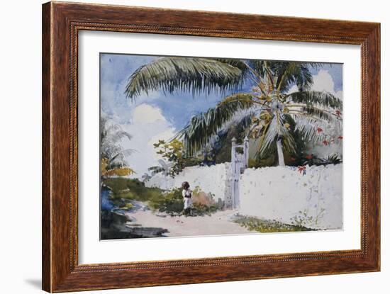 A Garden in Nassau, 1885-Winslow Homer-Framed Giclee Print