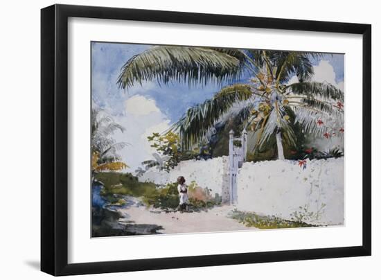 A Garden in Nassau, 1885-Winslow Homer-Framed Giclee Print
