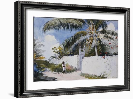 A Garden in Nassau, 1885-Winslow Homer-Framed Giclee Print