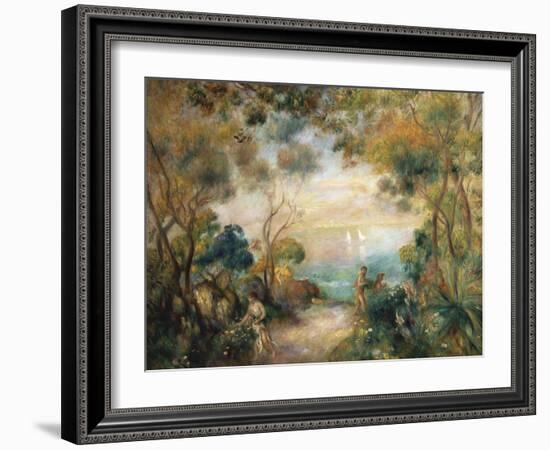 A Garden in Sorrento-Pierre-Auguste Renoir-Framed Giclee Print