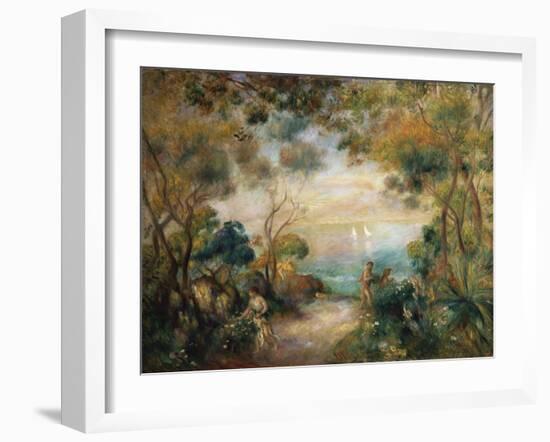 A Garden in Sorrento-Pierre-Auguste Renoir-Framed Giclee Print