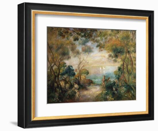 A Garden in Sorrento-Pierre-Auguste Renoir-Framed Giclee Print