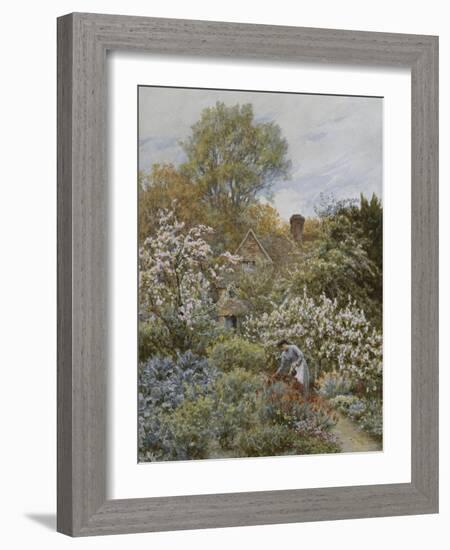 A Garden in Spring-Helen Allingham-Framed Giclee Print