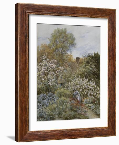 A Garden in Spring-Helen Allingham-Framed Giclee Print