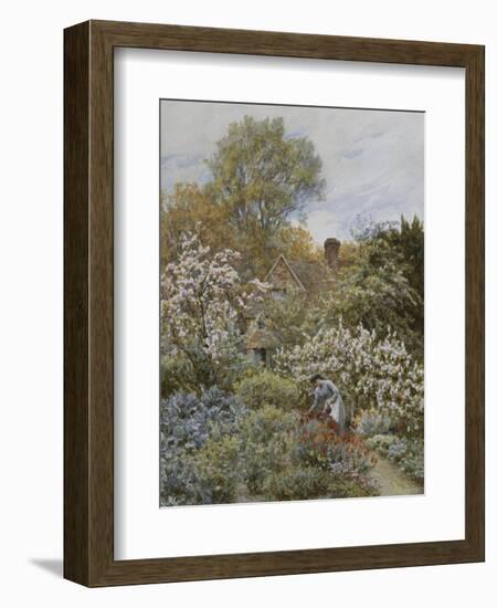 A Garden in Spring-Helen Allingham-Framed Giclee Print