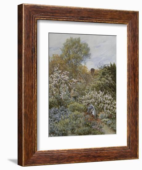 A Garden in Spring-Helen Allingham-Framed Giclee Print