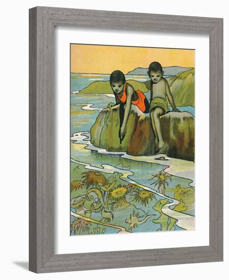 'A Garden in the Sea', 1912-Charles Robinson-Framed Giclee Print