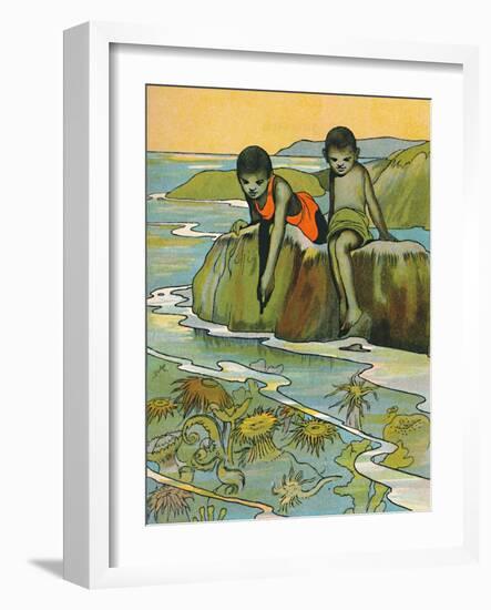 'A Garden in the Sea', 1912-Charles Robinson-Framed Giclee Print