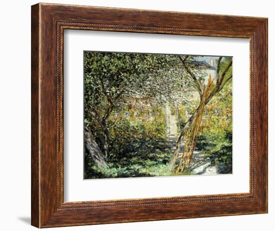 A Garden in Vetheuil; Le Jardin De Vetheuil, 1881-Claude Monet-Framed Giclee Print