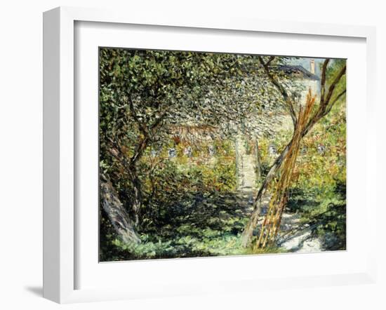 A Garden in Vetheuil; Le Jardin De Vetheuil, 1881-Claude Monet-Framed Giclee Print