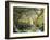 A Garden in Vetheuil-Claude Monet-Framed Giclee Print