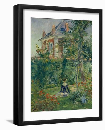 A Garden Nook at Bellevue, 1880-Edouard Manet-Framed Giclee Print