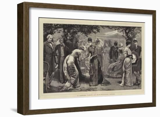 A Garden Party at Marlborough House-Arthur Hopkins-Framed Giclee Print