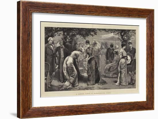 A Garden Party at Marlborough House-Arthur Hopkins-Framed Giclee Print