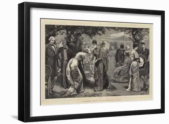 A Garden Party at Marlborough House-Arthur Hopkins-Framed Giclee Print