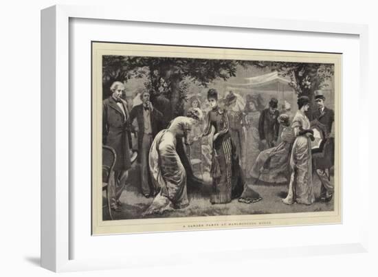 A Garden Party at Marlborough House-Arthur Hopkins-Framed Giclee Print