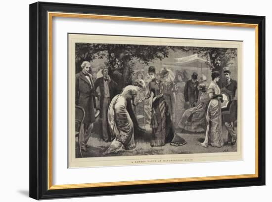 A Garden Party at Marlborough House-Arthur Hopkins-Framed Giclee Print
