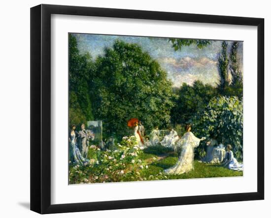 A Garden Party, C.1890-99-Philip Leslie Hale-Framed Giclee Print