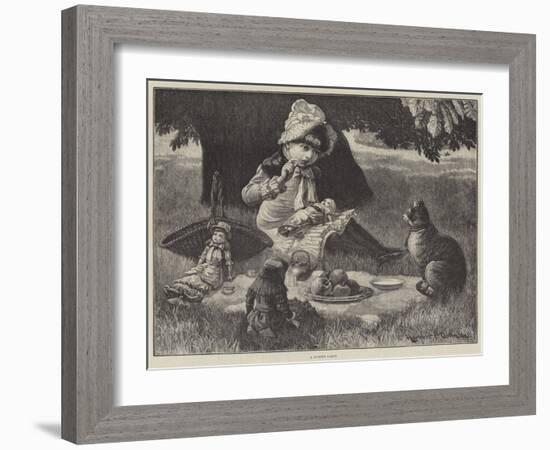 A Garden Party-null-Framed Giclee Print