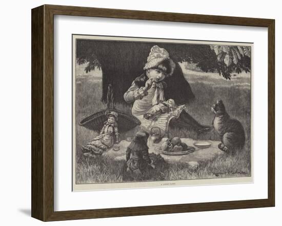 A Garden Party-null-Framed Giclee Print