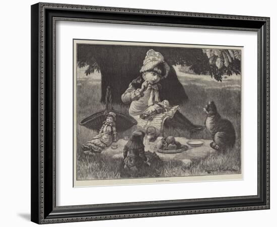 A Garden Party-null-Framed Giclee Print