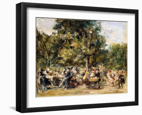 A Garden Restaurant on the River Havel; Gartenlokal an Der Havel, 1933-Max Liebermann-Framed Giclee Print