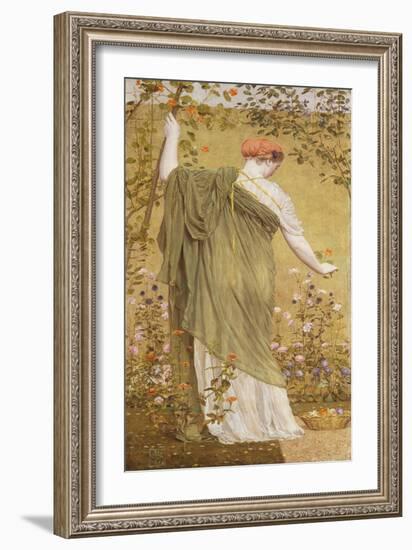 A Garden-Albert Moore-Framed Giclee Print