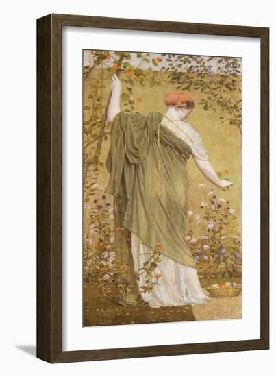 A Garden-Albert Moore-Framed Giclee Print