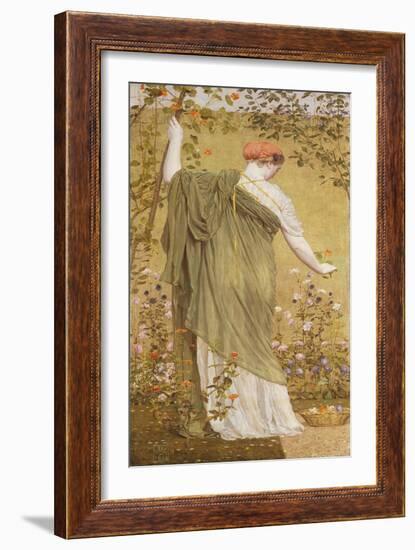 A Garden-Albert Moore-Framed Giclee Print