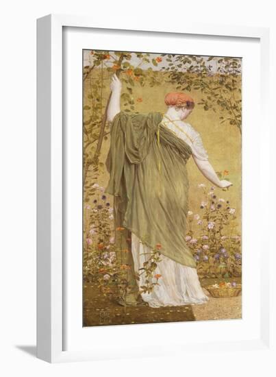 A Garden-Albert Moore-Framed Giclee Print