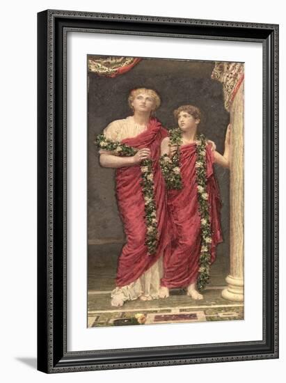 A Garland, 1887-88-Albert Joseph Moore-Framed Giclee Print