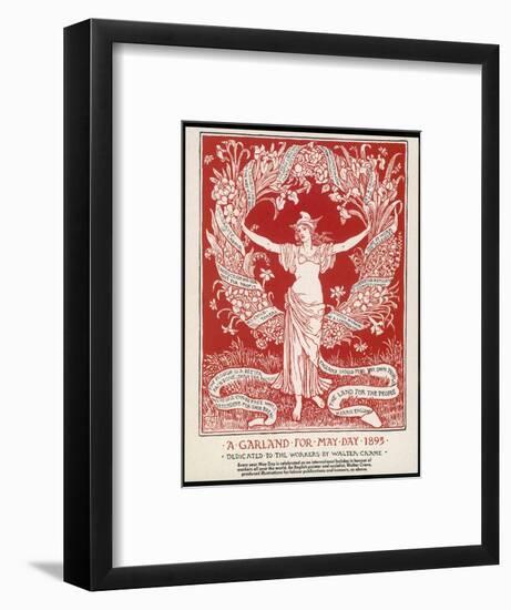 A Garland for May Day, 1895-Walter Crane-Framed Photographic Print