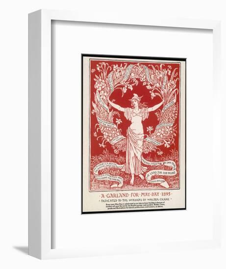 A Garland for May Day, 1895-Walter Crane-Framed Photographic Print