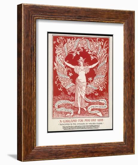 A Garland for May Day, 1895-Walter Crane-Framed Photographic Print