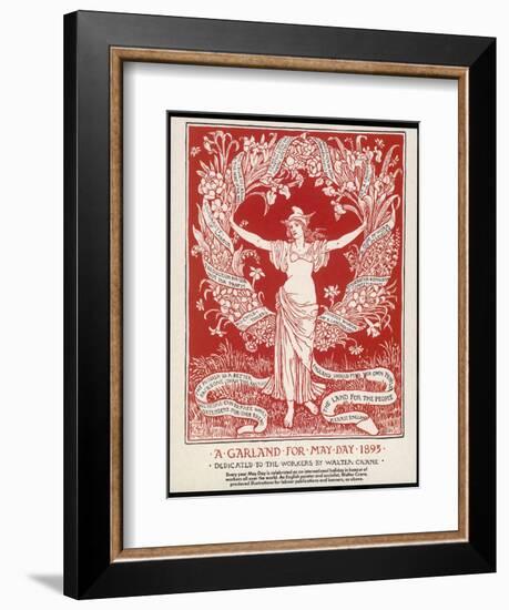 A Garland for May Day, 1895-Walter Crane-Framed Photographic Print