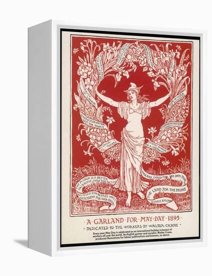 A Garland for May Day, 1895-Walter Crane-Framed Premier Image Canvas
