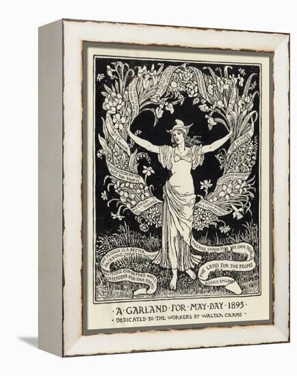 A Garland for May Day, 1895-Walter Crane-Framed Premier Image Canvas