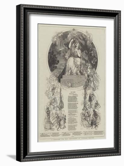 A Garland for May Day-William Harvey-Framed Giclee Print