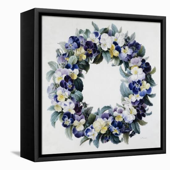 A Garland of Pansies-Antoine Pascal-Framed Premier Image Canvas