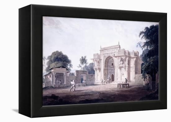 A Gate Leading to a Mosque, Chunargarh, Uttar Pradesh, C. 1789-90 (Pencil and W/C)-Thomas & William Daniell-Framed Premier Image Canvas