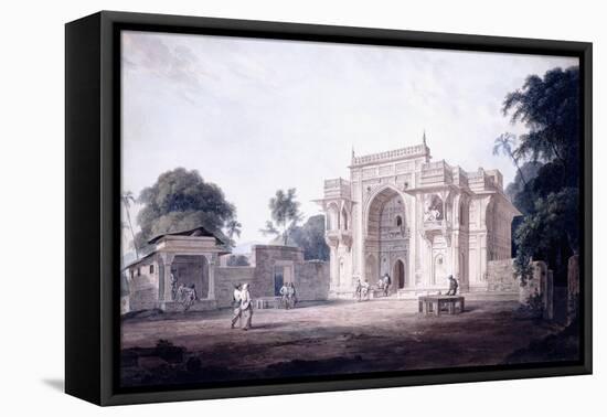 A Gate Leading to a Mosque, Chunargarh, Uttar Pradesh, C. 1789-90 (Pencil and W/C)-Thomas & William Daniell-Framed Premier Image Canvas