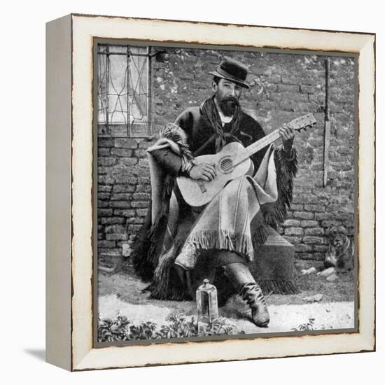 A Gaucho, Argentina, 1922-null-Framed Premier Image Canvas