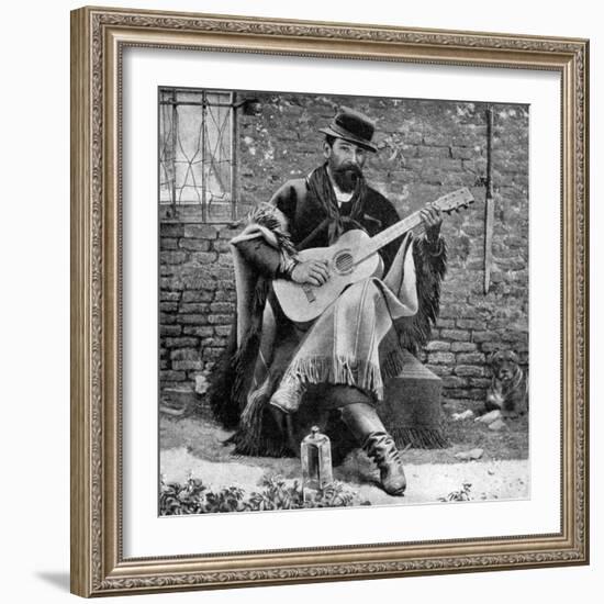 A Gaucho, Argentina, 1922-null-Framed Giclee Print