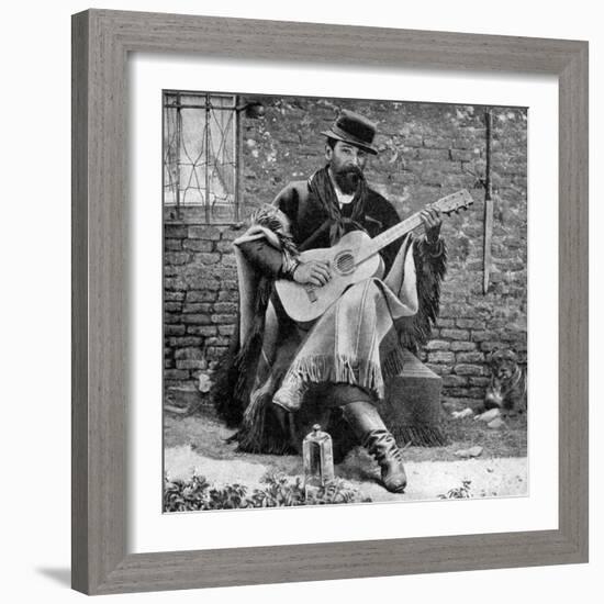 A Gaucho, Argentina, 1922-null-Framed Giclee Print