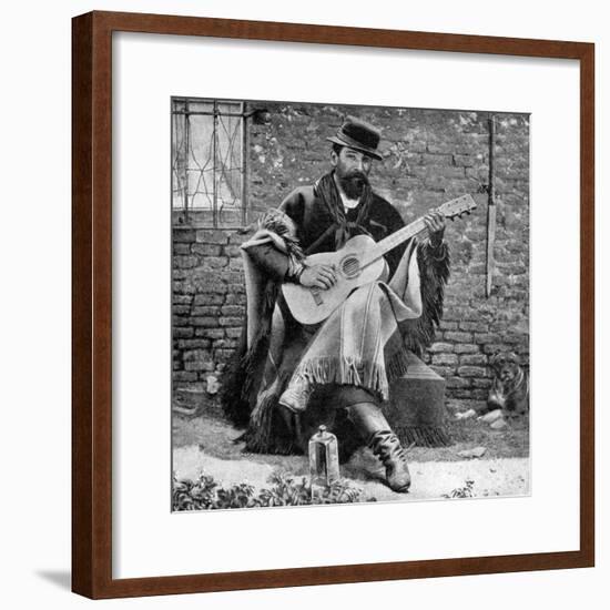 A Gaucho, Argentina, 1922-null-Framed Giclee Print