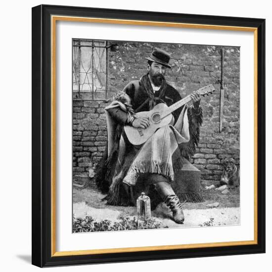 A Gaucho, Argentina, 1922-null-Framed Giclee Print