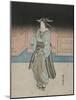 A Geisha on an Evening Stroll in Fukagawa-Utagawa Toyokuni-Mounted Giclee Print